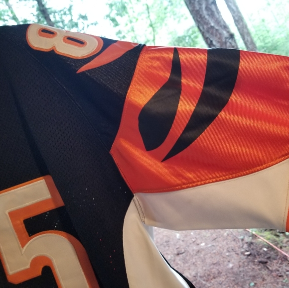 Mitchell & Ness NFL Throwbacks Jersey T Shirt Cincinnati Bengals Johnson Large - Picture 4 of 8
